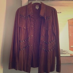 Haute Hippie Suede Shirt