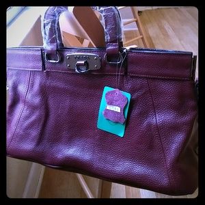 Burgundy Prada bag