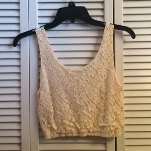 Lace crop top