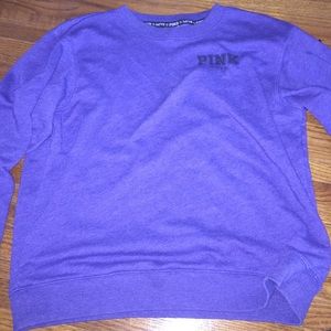 VS pink crew neck sweatshirt