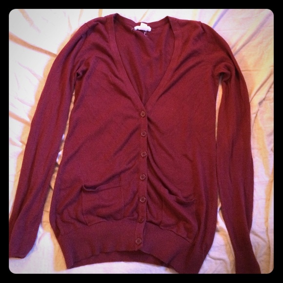 Maroon Cardigan