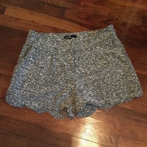 Tweed Scalloped Shorts