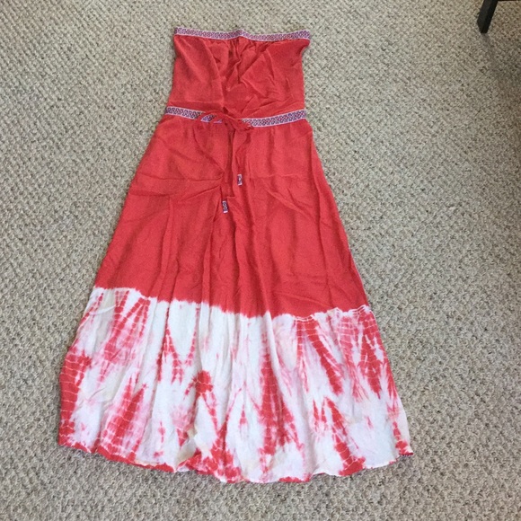 Gypsy 05 tube top tie dye dress