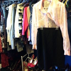 Navy brooks brothers skirt 12P