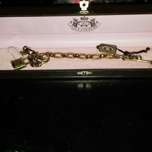 Juicy couture lock and key bracelet