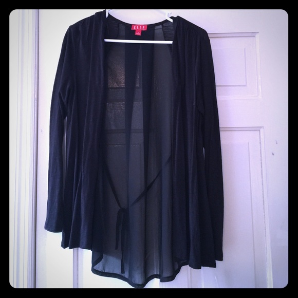 Elle black cardigan