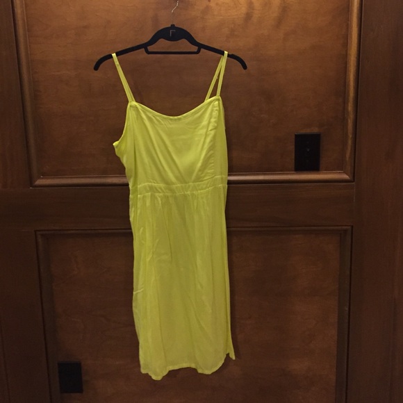 Old navy bright green/yellow dress size large