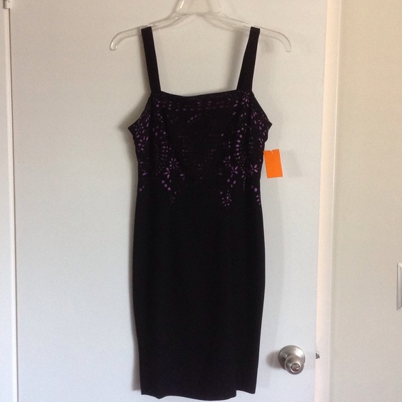 YL little black dress with laser cutout detail