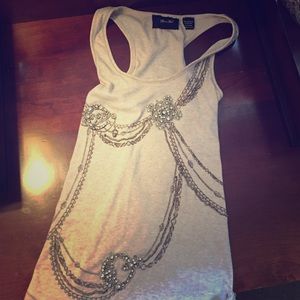 Miss Me Rhinestone Embellished Tank