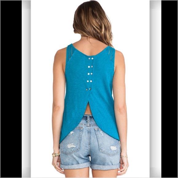 Host Pick! Free People Top in Tourquise - Picture 3 of 3