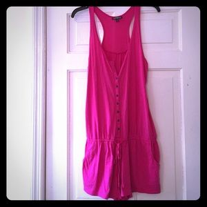 Pink Romper with tie at waist