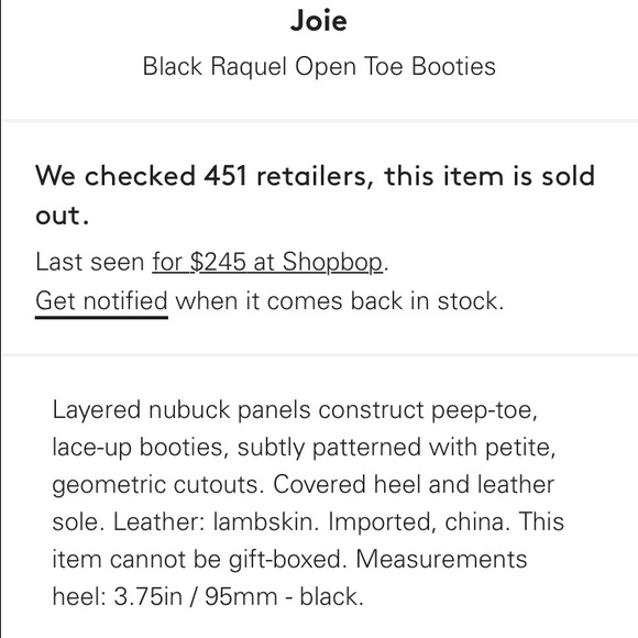 Joie "Raquel" open toe booties - Picture 3 of 4