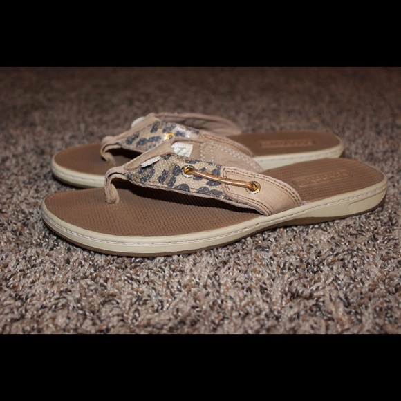 SPERRY top sider cheetah print sandals