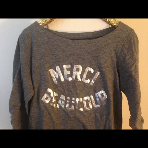 LOFT Merci Beaucoup top - Picture 2 of 2