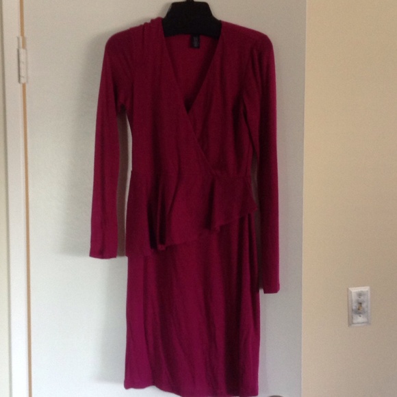 Kenneth Cole Magenta knit dress Sz XS