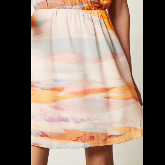 💜bundled Anthropologie watercolor dress - Picture 4 of 4