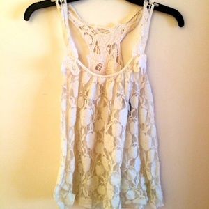 Crochet + Lace Tank