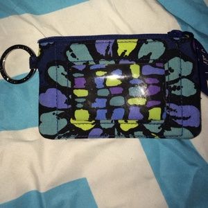 Vera Bradley pouch in "Indigo Pop"