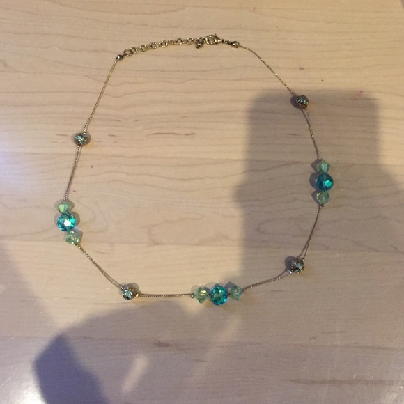 Macy's Blue, Green, and Gold Necklace