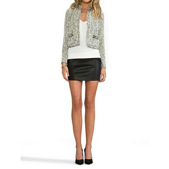Embellished tweed jacket