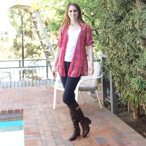 Pink Lightweight Flannel - Picture 3 of 4