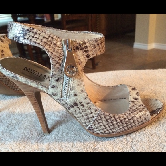 MICHAEL Michael Kors Shoes - MK High Heel Snakeskin Shoes