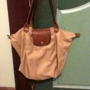 VERYLOVED AUTHENTIC large beige longchamp le pliag