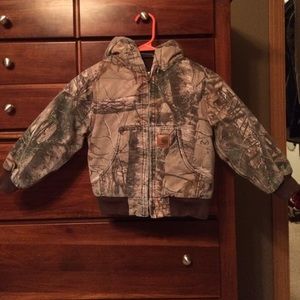 Toddler boys Carhartt Winter jacket.