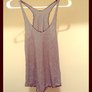 AMERICAN APPAREL striped racerback tank