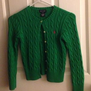 Ralph Lauren cardigan worn once        Kids M 8-10