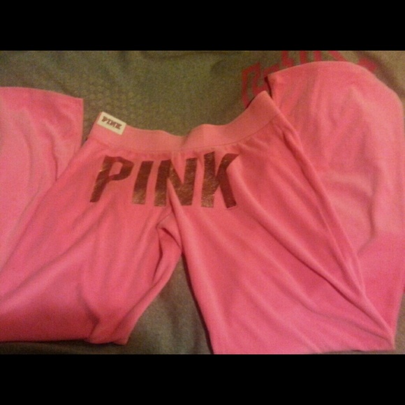 Nwt Victoria's Secret PINK velour sweats