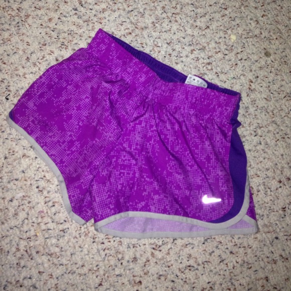 Purple Nike dri fit shorts