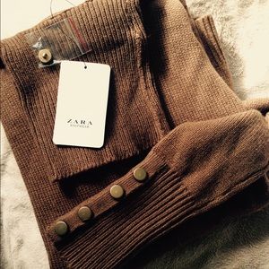 Rich Brown Zara Turtleneck New With Tags