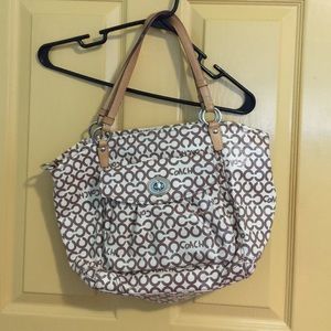 Coach leather tan satchel! NO STAINS