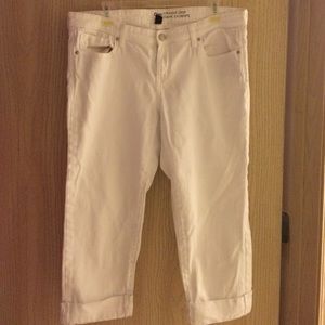 White Denim Capris