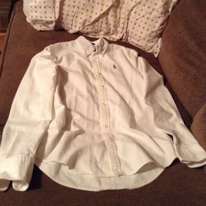 White Polo Button Down