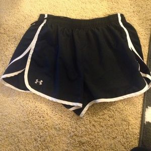 Black Under Armour running shorts