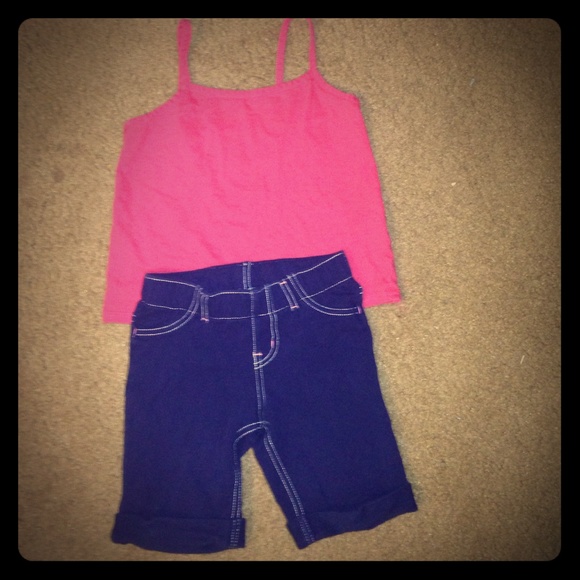 Circo 4T navy bermuda shorts. Free shirt included!