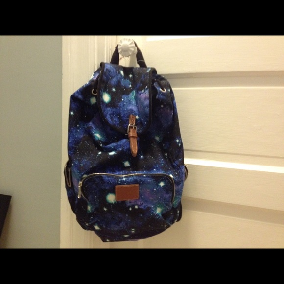 VS pink galaxy campus bag. On hold, NWOT!