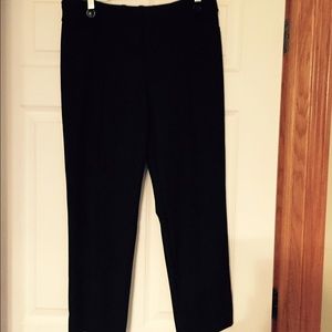 Black ankle dress pants