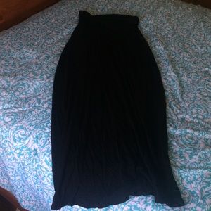 Black maxi skirt