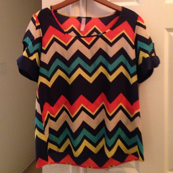 Francesca's chevron blouse!