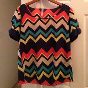 Francesca's chevron blouse!