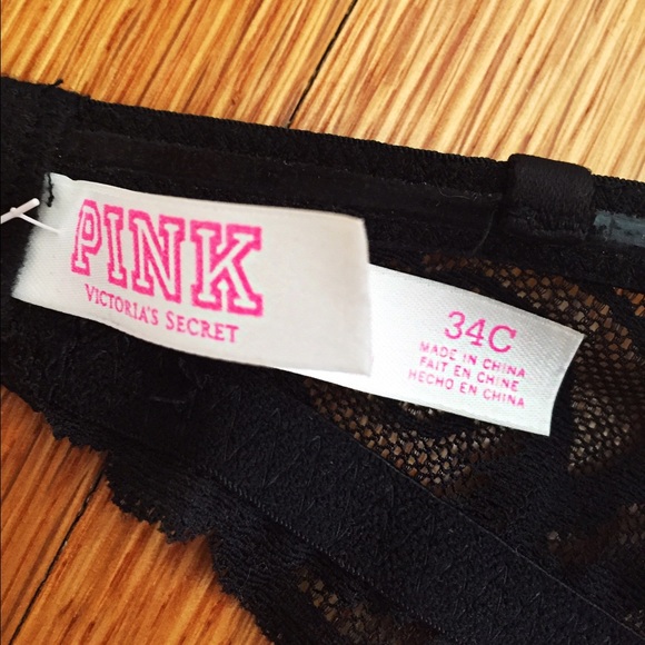 PINK Victoria's Secret Strapless Black Push Up Bra - Picture 3 of 4