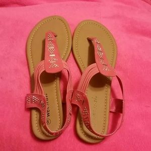 Tribal Pink Wet Seal Sandals