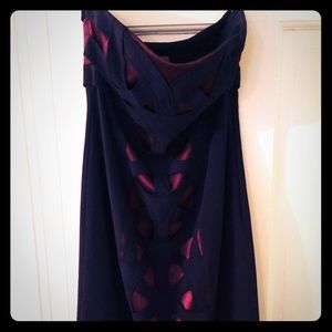 Karen Millen strapless cocktail dress