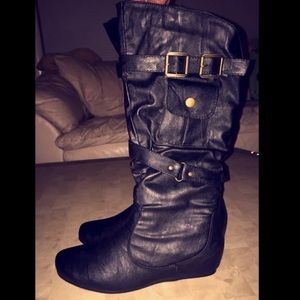 AU (air underground) boots.