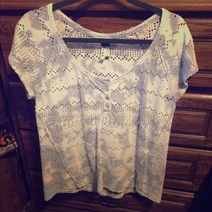 Free People Purple Tie-Dye Top