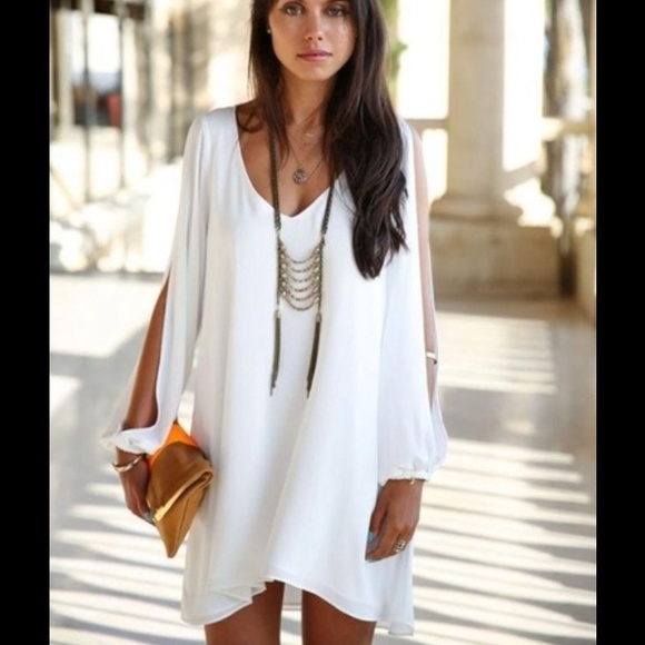 NWOT Dresses & Skirts - White chiffon dress