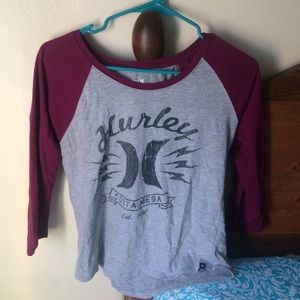 Hurley baseball tee